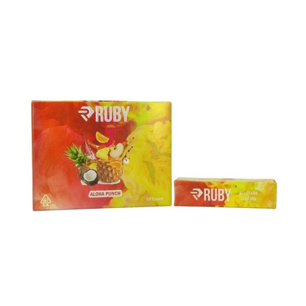 RUBY CARTS ALOHA PUNCH FLAVOR - DISPOSABLE RUBY CART - DISPOSABLE CARTS - RUBY DISPOSABLE CART